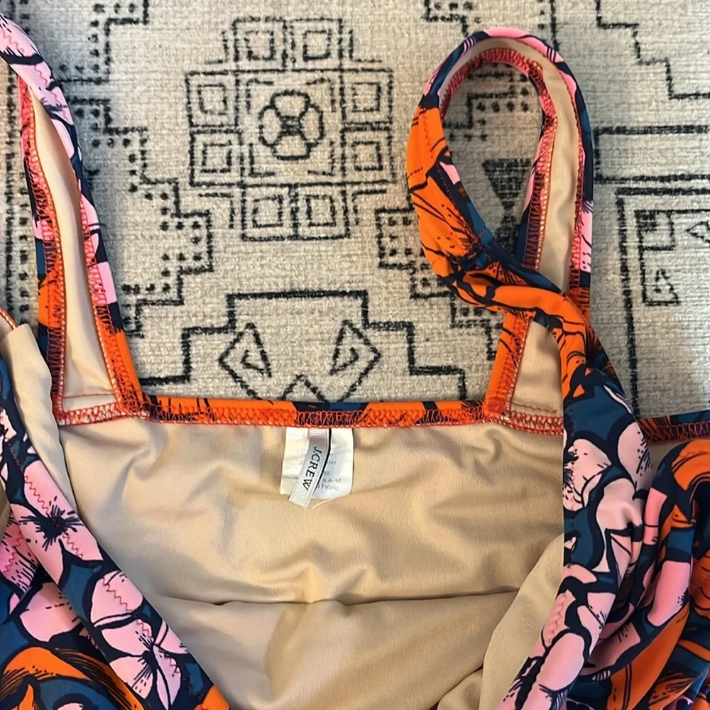 J. Crew Ruched Floral One Piece‎ - Picture 4 of 5